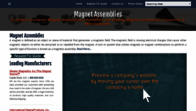 What Magnetassemblies.com website looked like in 2019 (4 years ago)