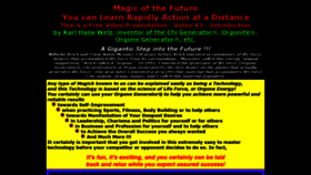 What Magicofthefuture.com website looked like in 2019 (5 years ago)