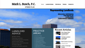 What Marklbusch.com website looked like in 2019 (4 years ago)
