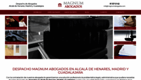 What Magnumabogados.com website looked like in 2019 (4 years ago)