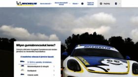What Michelin.hu website looked like in 2019 (4 years ago)