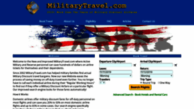 What Militarytravel.com website looked like in 2019 (4 years ago)