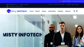 What Mistyinfotech.com website looked like in 2019 (4 years ago)