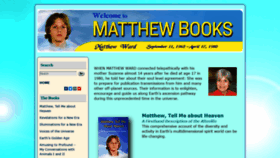 What Matthewbooks.com website looked like in 2019 (4 years ago)