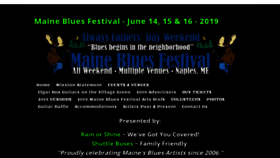What Mainebluesfestival.com website looked like in 2019 (4 years ago)