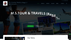 What Mstourandtravels.com website looked like in 2019 (4 years ago)