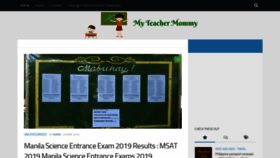 What Myteachermommy.com website looked like in 2019 (4 years ago)