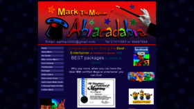 What Markmagicshows.com website looked like in 2019 (4 years ago)