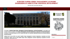 What Managementjournal.usamv.ro website looked like in 2019 (4 years ago)