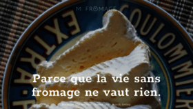 What Mfromage.fr website looked like in 2019 (4 years ago)