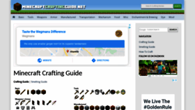 What Minecraftcraftingguide.net website looked like in 2019 (4 years ago)