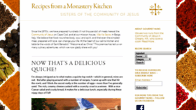 What Monasterykitchen.org website looked like in 2019 (4 years ago)