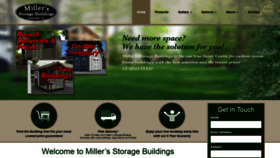 What Millersstoragebuildings.com website looked like in 2019 (4 years ago)