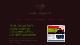 What Madewithpixels.co.uk website looked like in 2019 (4 years ago)