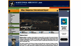 What Malpensa-airport.info website looked like in 2019 (4 years ago)