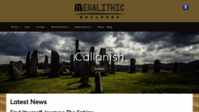 What Megalithicbuilders.com website looked like in 2019 (4 years ago)