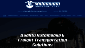 What Millenniumtransports.com website looked like in 2019 (4 years ago)