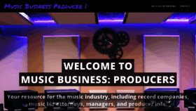 What Music-business-producer.com website looked like in 2019 (4 years ago)