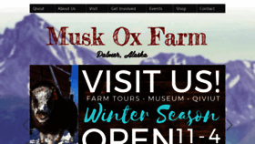 What Muskoxfarm.org website looked like in 2019 (4 years ago)