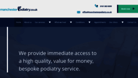 What Manchesterpodiatry.co.uk website looked like in 2019 (4 years ago)