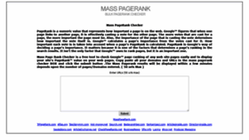What Masspagerank.com website looked like in 2019 (4 years ago)