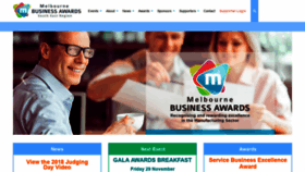What Melbournebusinessawards.com.au website looked like in 2019 (4 years ago)