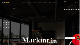 What Markint.in website looked like in 2019 (4 years ago)