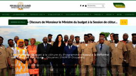 What Mbudget.gov.gn website looked like in 2019 (4 years ago)