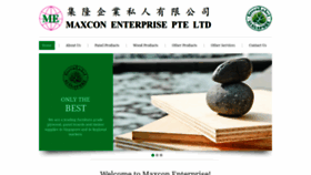 What Maxconenterprise.com website looked like in 2019 (5 years ago)