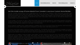 What Mayfairhomes.ca website looked like in 2019 (4 years ago)