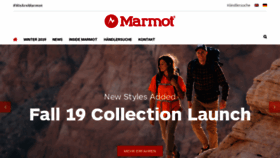 What Marmot.de website looked like in 2019 (4 years ago)