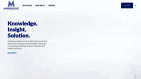 What Markplusinc.com website looked like in 2019 (4 years ago)