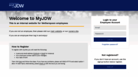 What Myjdw.co.uk website looked like in 2019 (4 years ago)