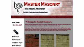 What Mastermasonry.com website looked like in 2019 (4 years ago)