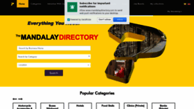 What Mandalaydirectory.com.mm website looked like in 2019 (4 years ago)