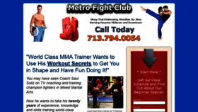 What Metrofightclub.com website looked like in 2019 (4 years ago)