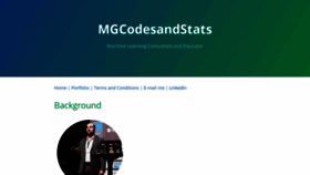 What Michaeljgrogan.com website looked like in 2019 (4 years ago)