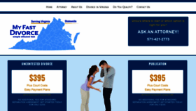 What Myfastdivorce.com website looked like in 2019 (4 years ago)