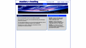What Masterprohosting.com website looked like in 2019 (4 years ago)