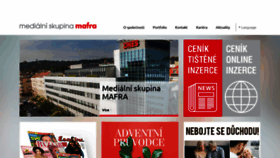What Mafra.cz website looked like in 2019 (4 years ago)