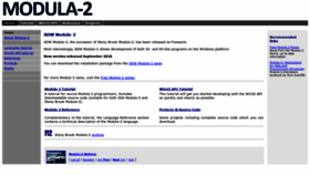 What Modula2.org website looked like in 2019 (4 years ago)