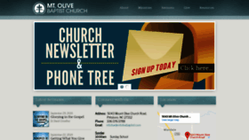 What Mtolivebaptist.com website looked like in 2019 (4 years ago)