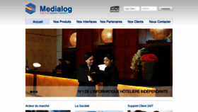 What Medialog.fr website looked like in 2019 (4 years ago)