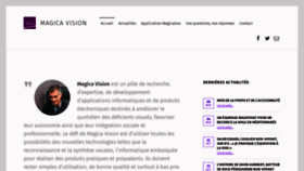 What Magicavision.fr website looked like in 2019 (5 years ago)