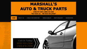What Marshallsautoparts.com website looked like in 2019 (4 years ago)