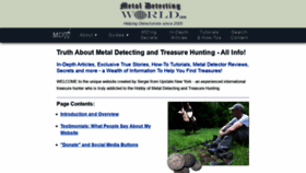 What Metaldetectingworld.com website looked like in 2019 (4 years ago)