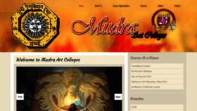 What Mudraartcolleges.com website looked like in 2019 (4 years ago)