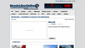 What Mondolibero.it website looked like in 2019 (4 years ago)
