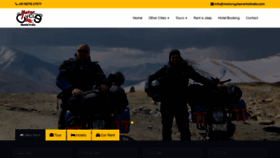 What Motorcyclesrentalindia.com website looked like in 2019 (4 years ago)