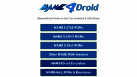 What Mame4droid.com website looked like in 2019 (4 years ago)